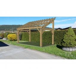 image 3d carport toit penché