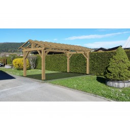 image 3d carport double pente