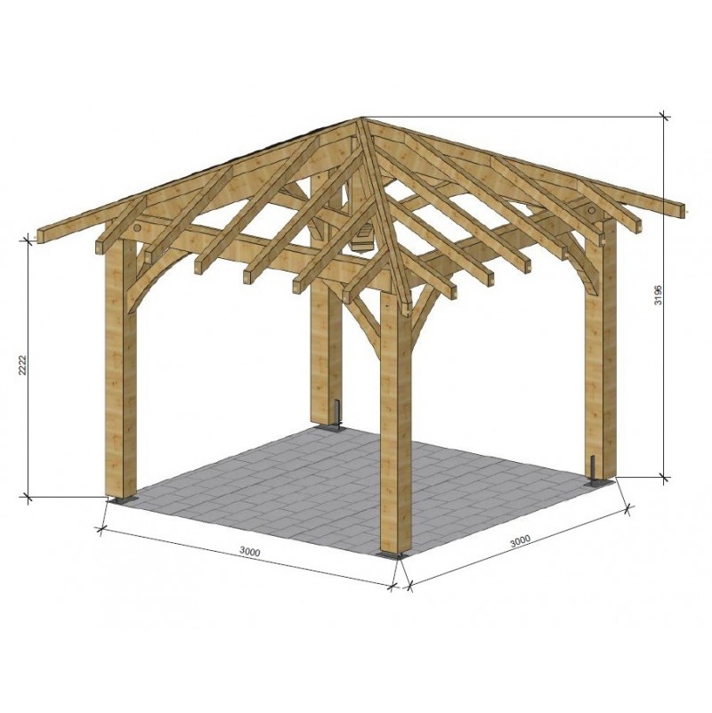 Carbet Bois en Kit Abri de Jardin KitAbris.fr