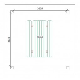 dimensions Abri carbet 4 x 4