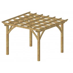 Pergola Bras Cintrés 3 x 3