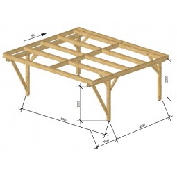 cotes carport 2 voitures