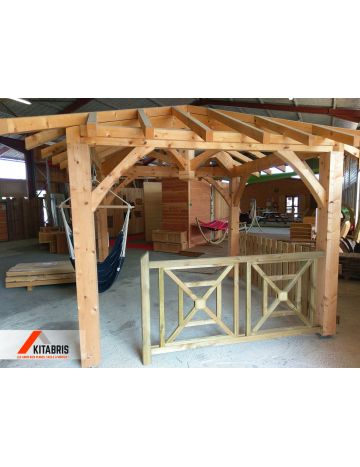 Abri carbet 4 x 4 Abri carbet 4 x 4