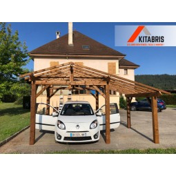 Abri voiture 2,8 x 4,5 pour une voiture et une moto