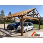 Abri voiture 5,5 x 5,5 (P 50 %) pour 2 voitures