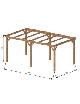 cotes Carport Plat avec Bandeau