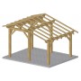 ossature abri de jardin